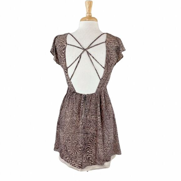 Alice + Olivia Dress Size Extra Small XS Womens "Kimber" Boho Silk Open Back - Picture 5 of 11
